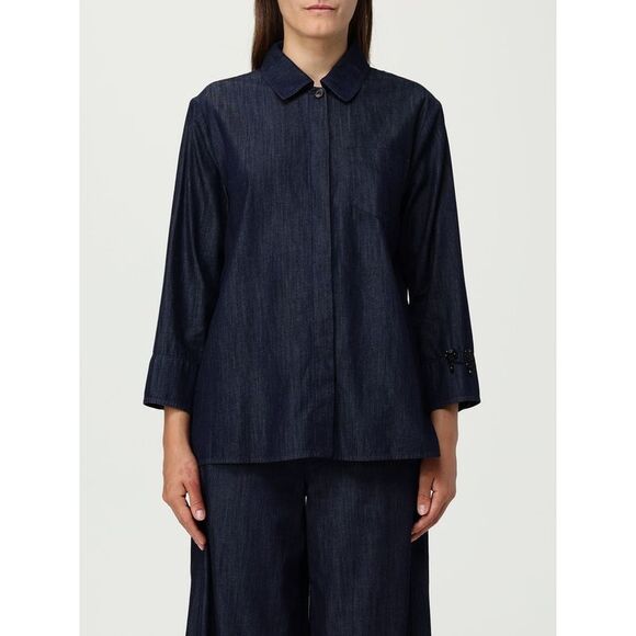 Max Mara Timeless Shirt Woman Blue